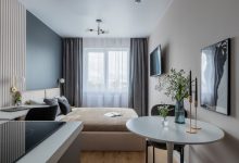 Фото - Перепланировка Маленькие апартаменты со стильным дизайном в Санкт-Петербурге в доме ЖК «Апарт-отель Putilov AVENIR»